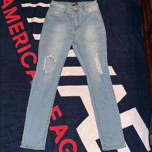 Distressed high waisted Fashion Nova Jean